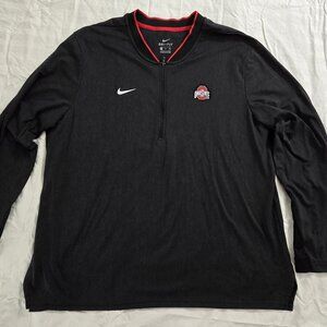 Nike Ohio State Men's Dry-Fit Black Quarter Zip XXL
